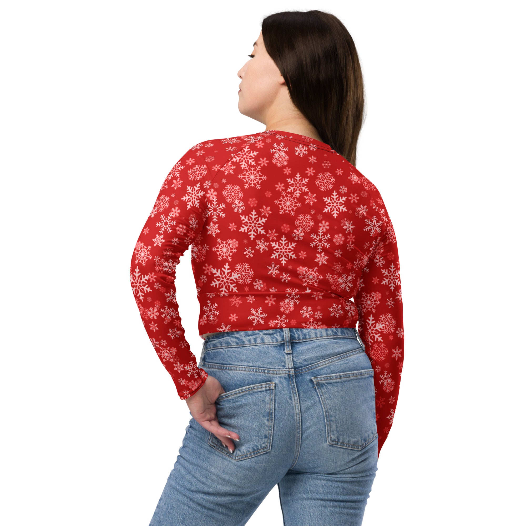 2024 Christmas Wear Cropped Top. Holiday Colors Partywear, Streetwear or Activewear. WickedYo.